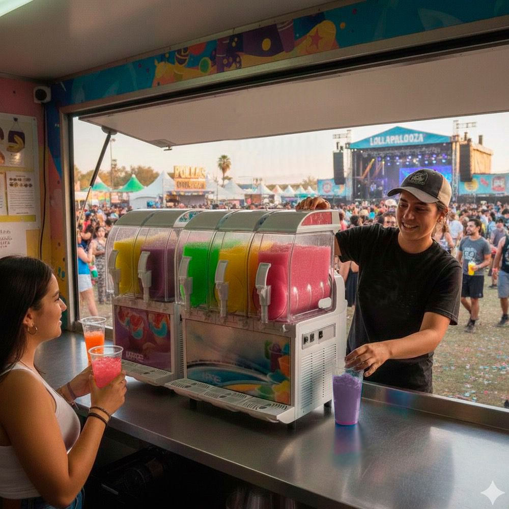 granizadora SPM I-PRO en lollapalooza