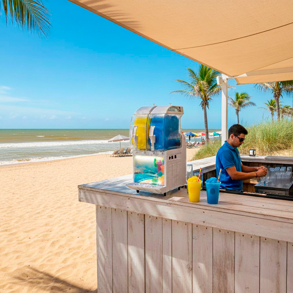 granizadora SPM I-PRO en la playa